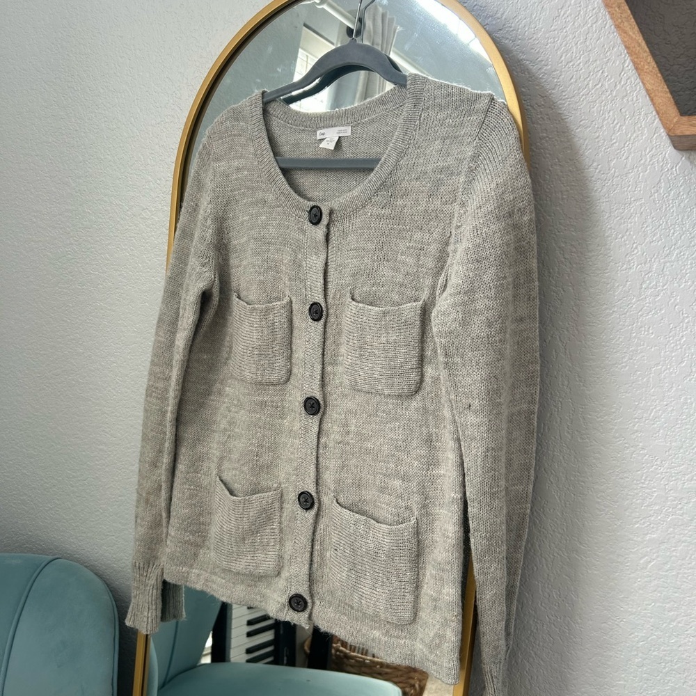 Gap Button-Up Pocket Sweater